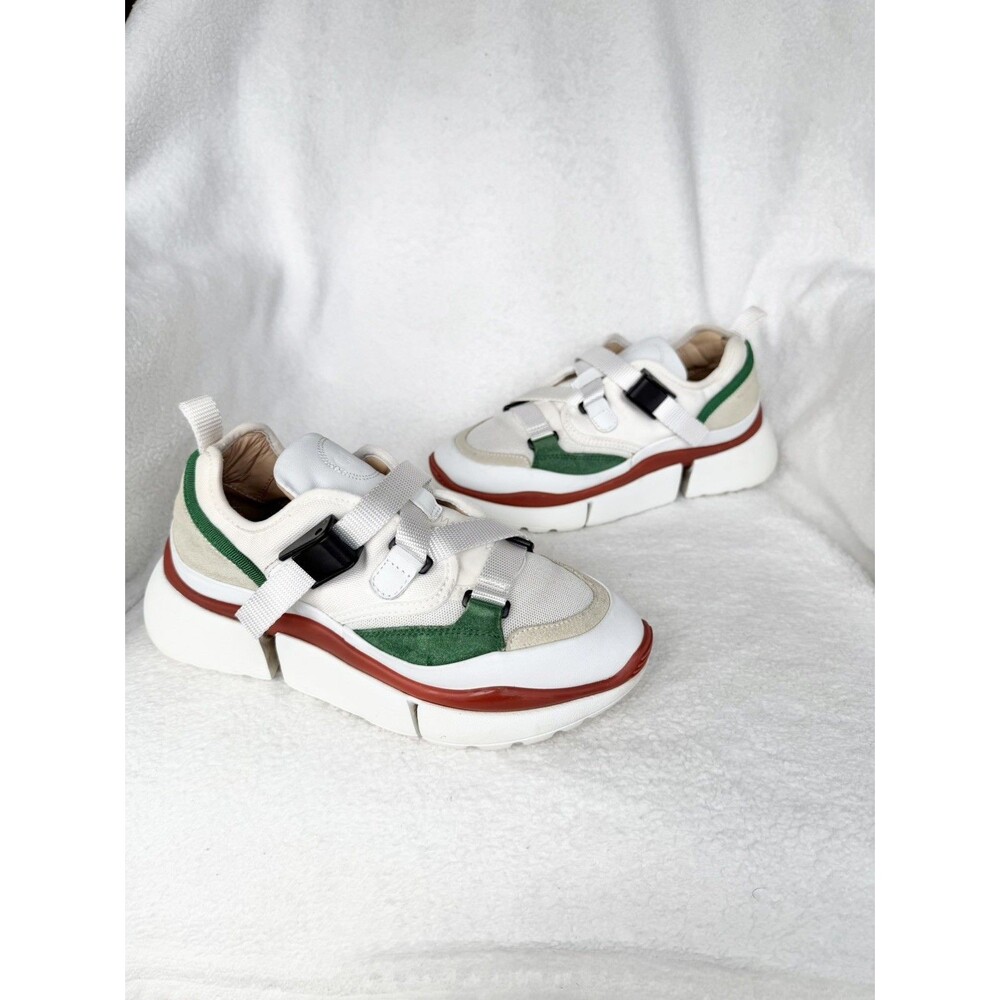 CHLOE SONNIE TRICOLOR TRAINERS SIZE 36 EU, 5 US